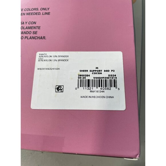 Silk Impressions Pantyhose Size Medium Sheer Medium Support 2 Pair 30 Denier NEW - Picture 4 of 6